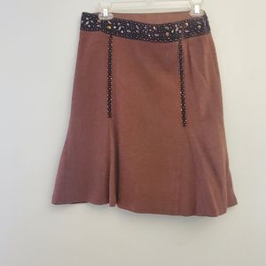 DKNY A LINE WOOL SKIRT
